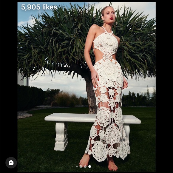 Cult Gaia Accalia Crochet Gown - Picture 8 of 15